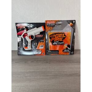Nerf Pro Gel Fire Ignitor- 10,000 Gel Rounds With Pouch- NIB